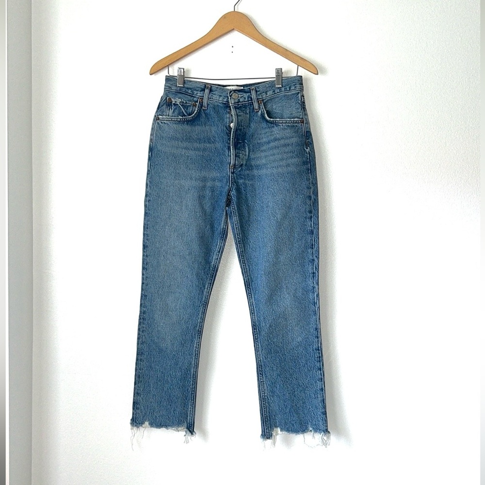 AGOLDE Riley Crop Jeans NWOT - Picture 3 of 11